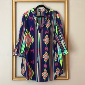 NWOT Tribal Boutique Top